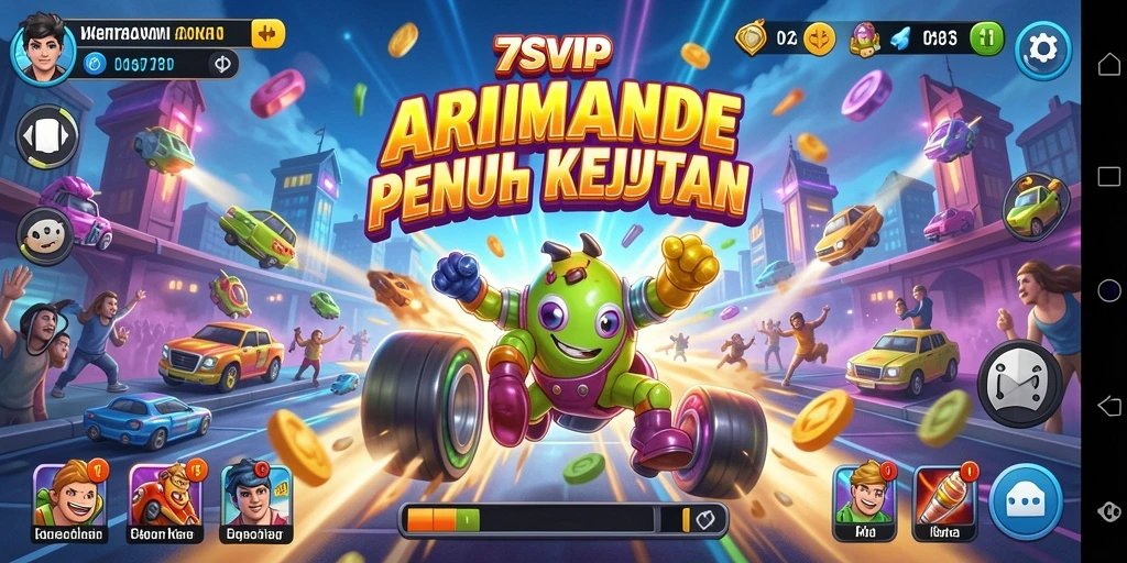 Tampilan menarik gameplay <strong>7SVIP</strong> dalam suasana Arcade yang menegangkan.