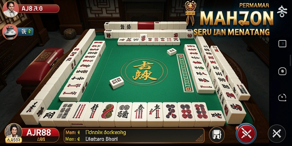 Tampilan gameplay Mahjong di AJR88 yang menarik dan menantang.