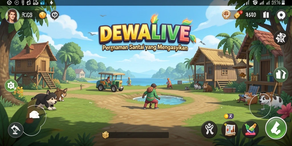Tampilan gameplay DEWALIVE yang seru dan menarik.
