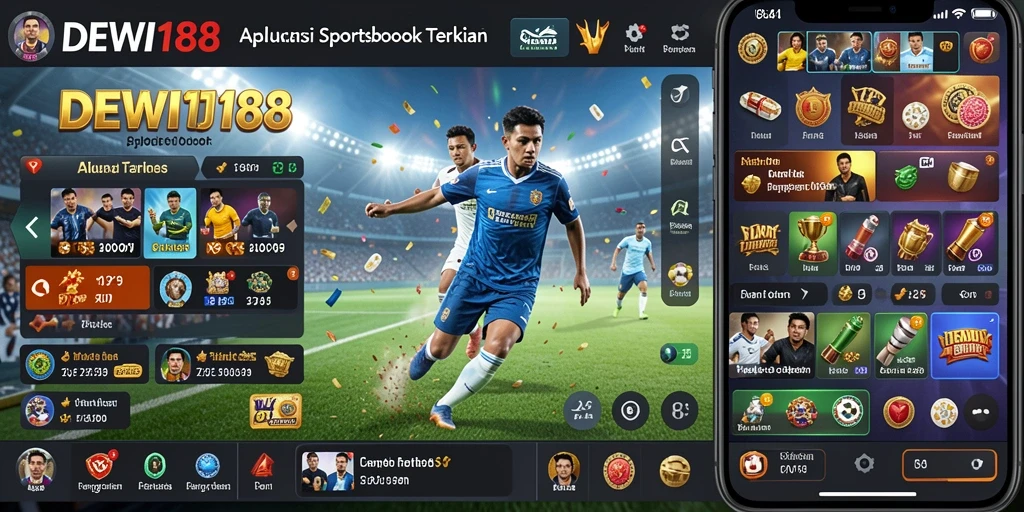 Tangkapan layar DEWI188 yang menampilkan antarmuka taruhan olahraga.