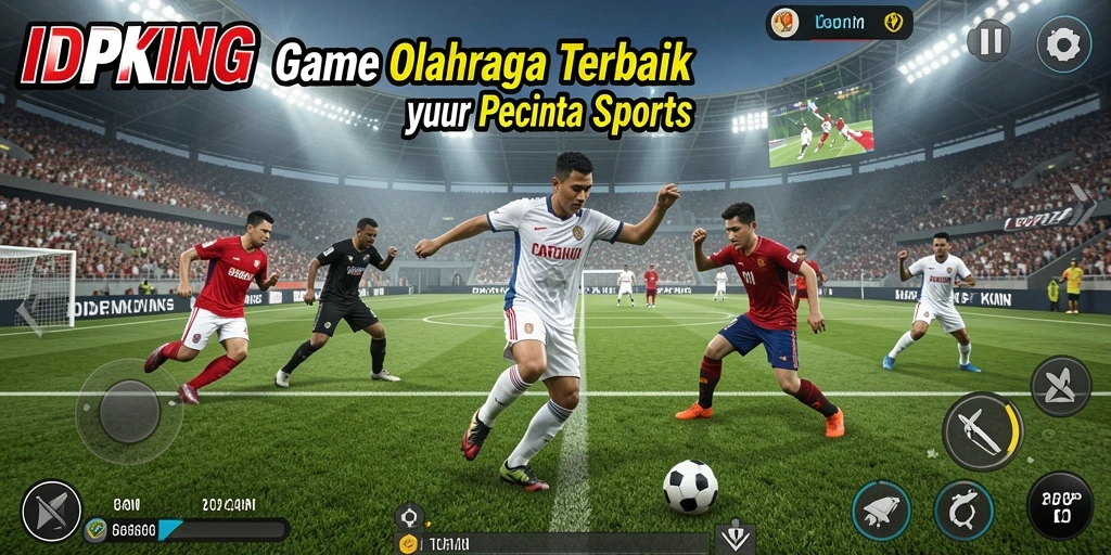 Screenshot gameplay IDPKING yang menunjukkan aksi seru permainan olahraga.
