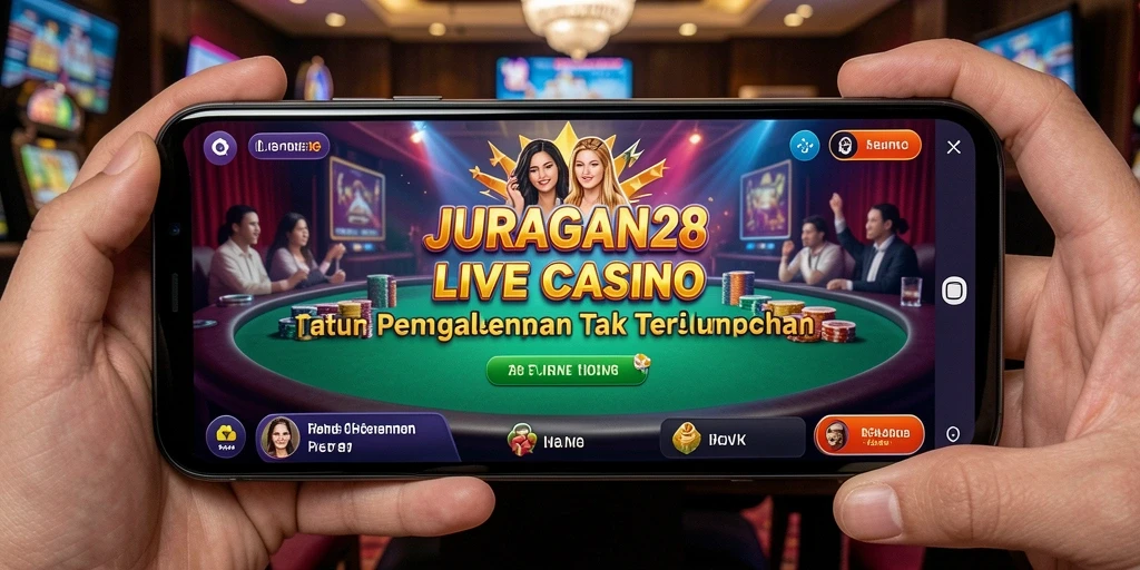 Tampilan gameplay Live Casino yang menarik di JURAGAN28.