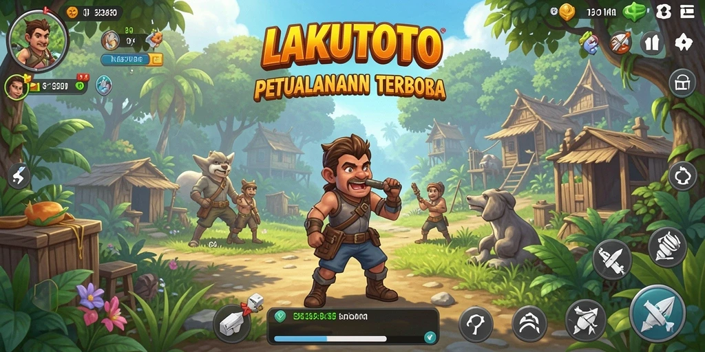 Gameplay seru LAKUTOTO di dunia terbuka yang luas.