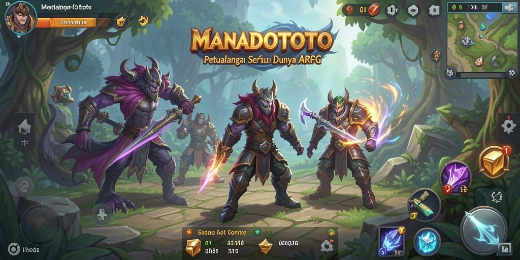 Screenshot menampilkan aksi intens dalam gameplay ARPG MANADOTOTO.