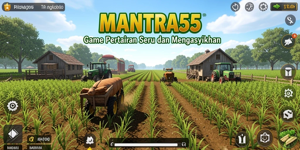 Tampilan screenshot gameplay pertanian yang seru dan menarik.