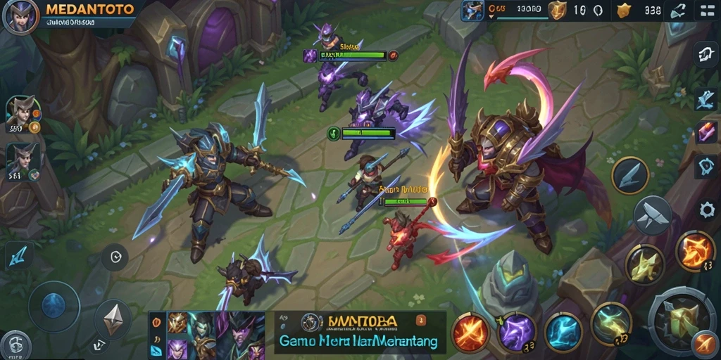 Screenshot gameplay <strong>MEDANTOTO</strong> yang menampilkan pertempuran seru.