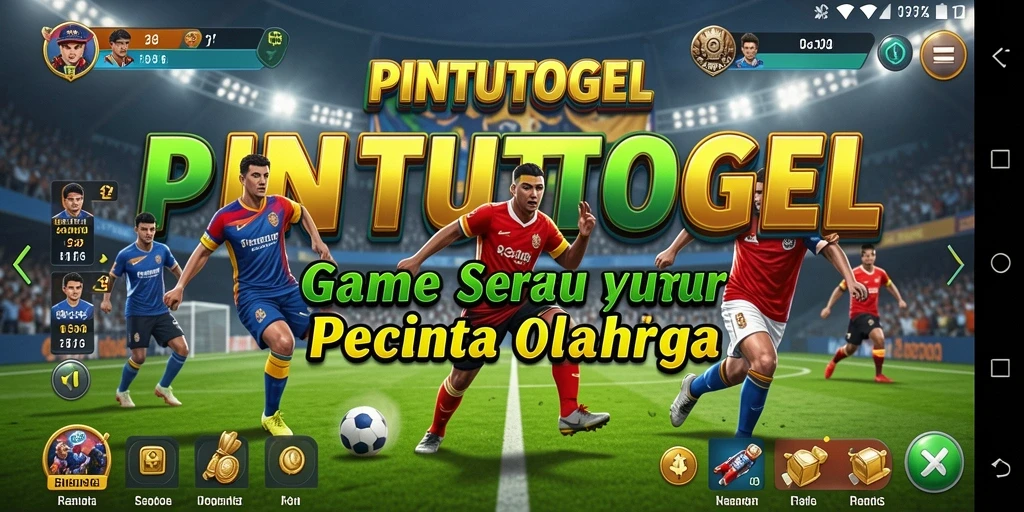 Tampilan gameplay PINTUTOGEL menghadirkan aksi olahraga yang menegangkan.