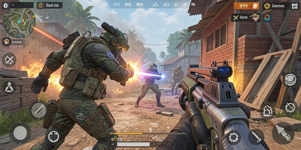 Tampilan gameplay seru dari RP79 dengan aksi mendebarkan.