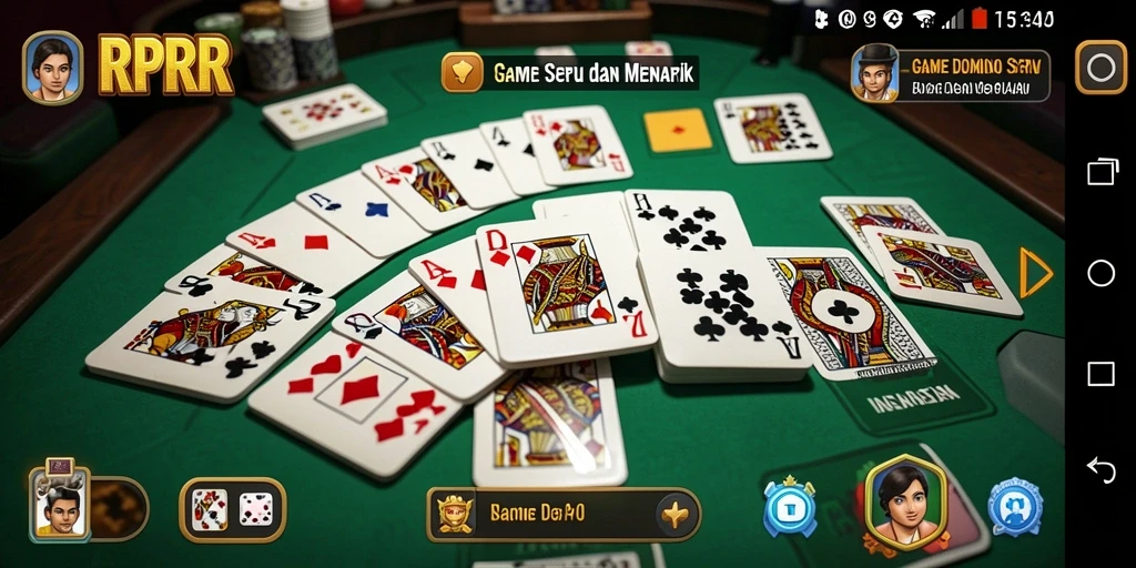 Tangkapan layar RPRR menunjukkan gameplay Domino yang mengasyikkan dan dinamis.