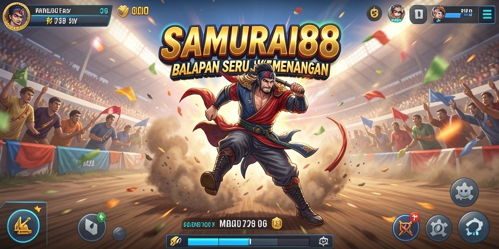 Gameplay menegangkan dari SAMURAI88 di balapan seru.