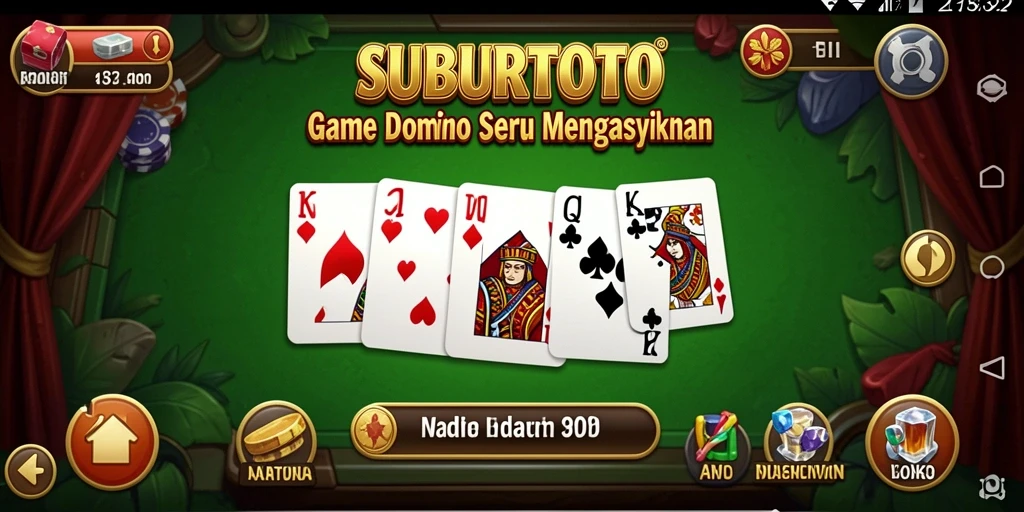 Tangkapan layar gameplay SUBURTOTO yang menampilkan serunya permainan Domino.