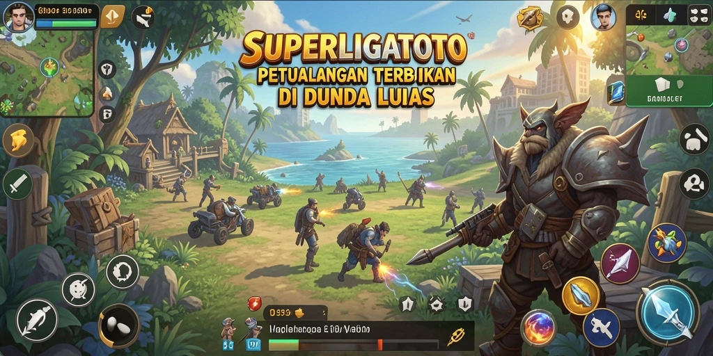 Tampilan menarik dari gameplay SUPERLIGATOTO yang mendebarkan.