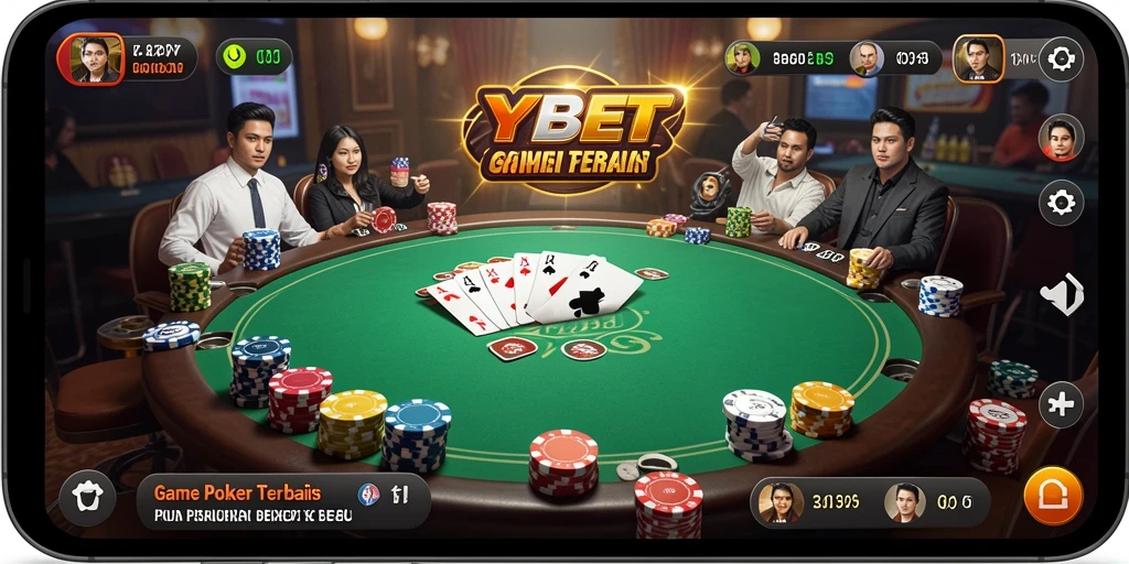 Tampilan menarik dari gameplay Poker di YYBET.