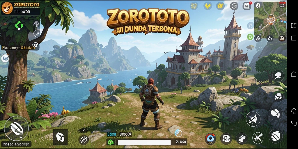 Gameplay ZOROTOTO menampilkan eksplorasi dunia terbuka yang luas dan penuh petualangan.